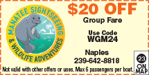 Special Coupon Offer for Manatee Sightseeing and Wildlife Adventures